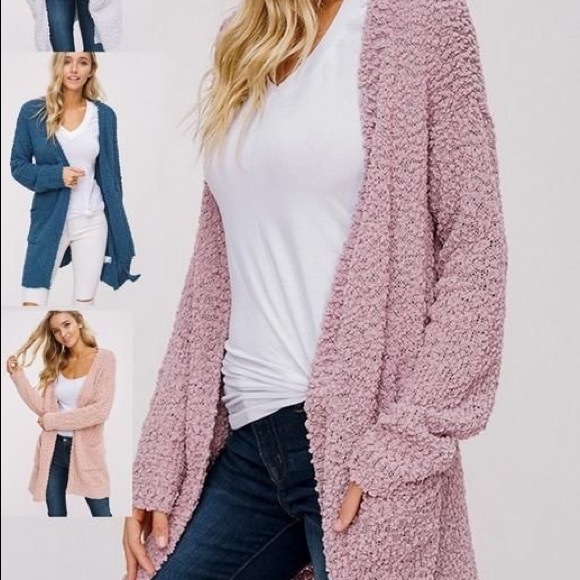 Chunky knit popcorn cardigan - Picture 4 of 4